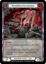 Runeblood Incantation (Blue) [EVR109] (Everfest)  1st Edition Extended Art Rainbow Foil