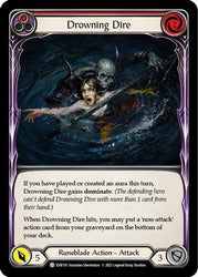 Drowning Dire (Red) [EVR110] (Everfest)  1st Edition Rainbow Foil