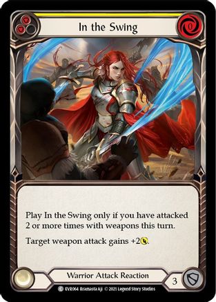 In the Swing (Yellow) [EVR064] (Everfest)  1st Edition Rainbow Foil