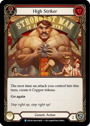 High Striker (Red) [EVR164] (Everfest)  1st Edition Rainbow Foil