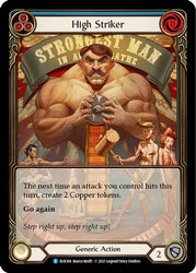 High Striker (Blue) [EVR166] (Everfest)  1st Edition Extended Art Rainbow Foil