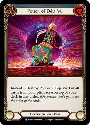 Potion of Deja Vu [EVR185] (Everfest)  1st Edition Cold Foil