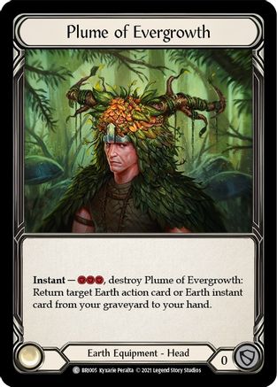 Plume of Evergrowth [BRI005] (Tales of Aria Briar Blitz Deck)  1st Edition Normal