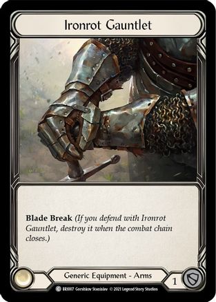 Ironrot Gauntlet [BRI007] (Tales of Aria Briar Blitz Deck)  1st Edition Normal