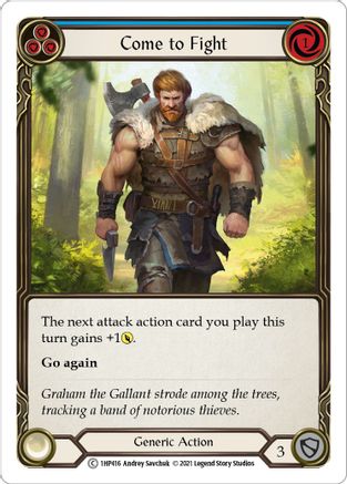 Come to Fight (Blue) [1HP416] (History Pack 1)