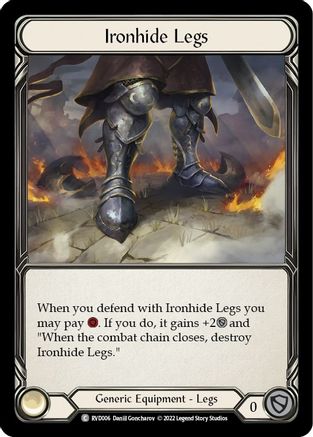 Ironhide Legs [RVD006] (Classic Battles: Rhinar vs Dorinthea)  Rainbow Foil