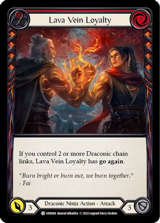 Lava Vein Loyalty (Red) [UPR069] (Uprising)  Rainbow Foil