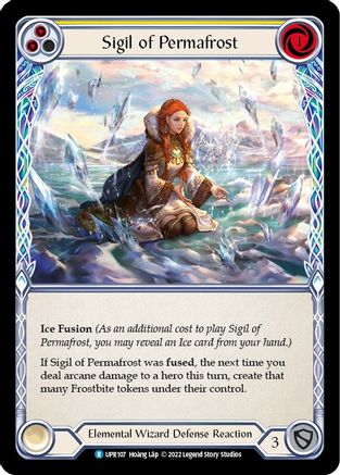 Sigil of Permafrost (Yellow) [UPR107] (Uprising)  Rainbow Foil