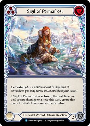 Sigil of Permafrost (Blue) [UPR108] (Uprising)  Rainbow Foil