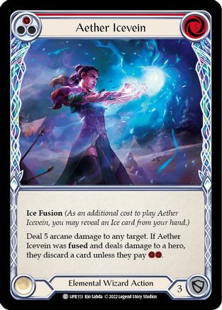 Aether Icevein (Red) [UPR113] (Uprising)  Rainbow Foil