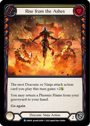 Rise from the Ashes (Yellow) [UPR058] (Uprising)  Rainbow Foil