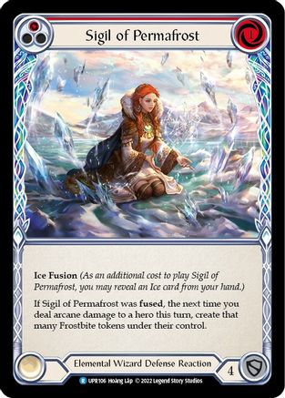 Sigil of Permafrost (Red) [UPR106] (Uprising)  Rainbow Foil