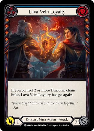 Lava Vein Loyalty (Blue) [UPR071] (Uprising)  Rainbow Foil