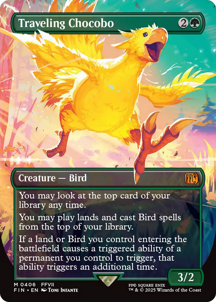 Traveling Chocobo (Borderless Japanese) [FINAL FANTASY]