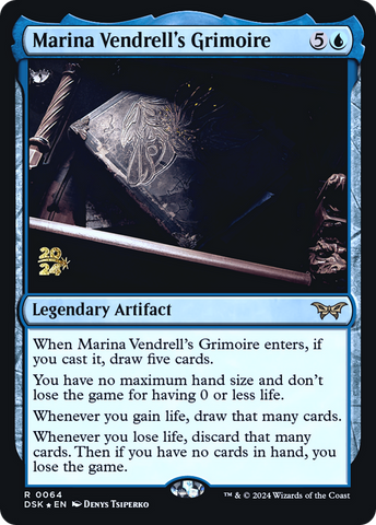 Marina Vendrell's Grimoire [Duskmourn: House of Horror Prerelease Promos]