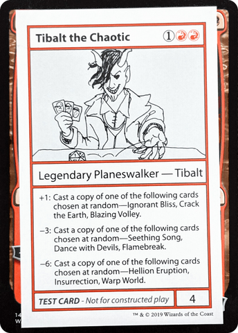 Tibalt the Chaotic (2021 Edition) [Mystery Booster Playtest Cards]