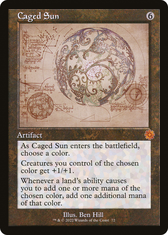 Caged Sun (Retro Schematic) [The Brothers' War Retro Artifacts]