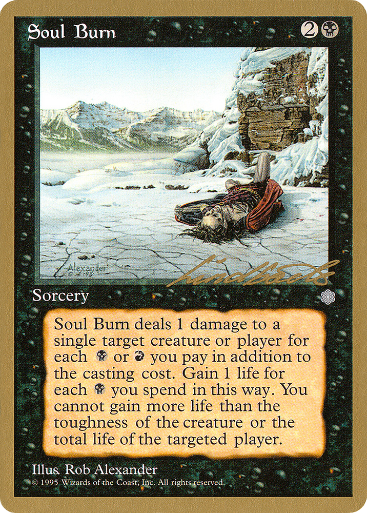 Soul Burn (Leon Lindback) [Pro Tour Collector Set]