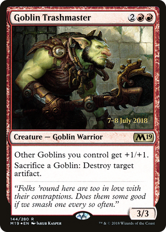 Goblin Trashmaster [Core Set 2019 Prerelease Promos]