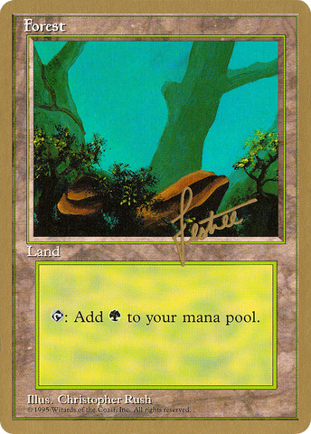 Forest (bl377) (Bertrand Lestree) [Pro Tour Collector Set]
