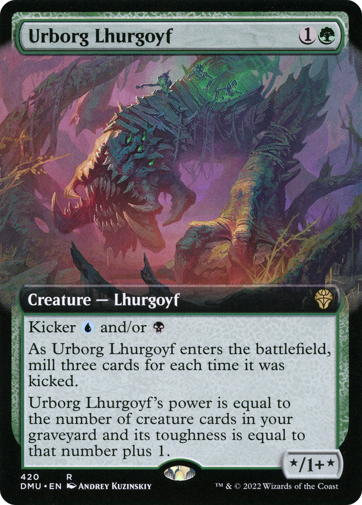 Urborg Lhurgoyf (DMU-420) - Dominaria United: (Extended Art) Foil