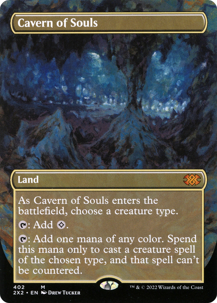 Cavern of Souls (Borderless Alternate Art) [Double Masters 2022]