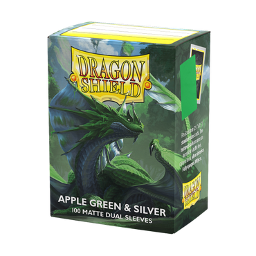Dragon Shield | Applegreen & Silver | Matte Dual Sleeves Standard