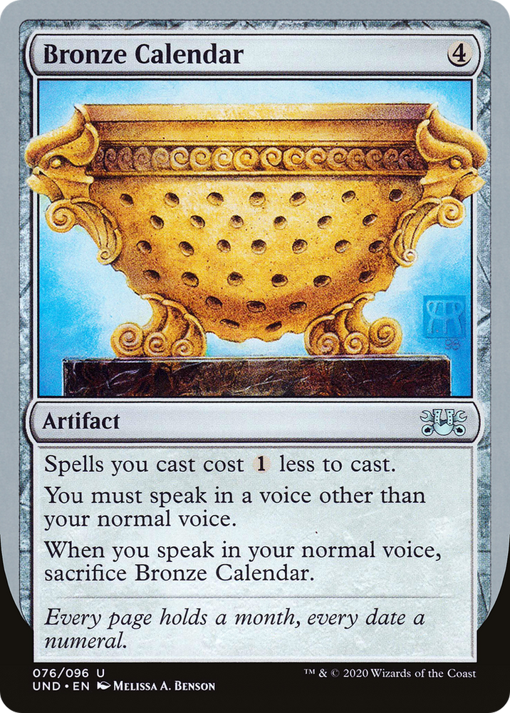 Bronze Calendar [Unsanctioned]