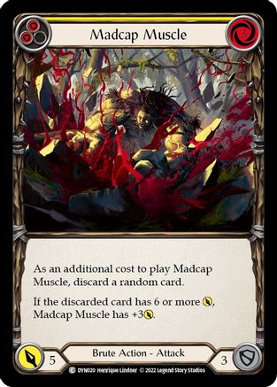 Madcap Muscle (Yellow) [DYN020] (Dynasty)  Rainbow Foil