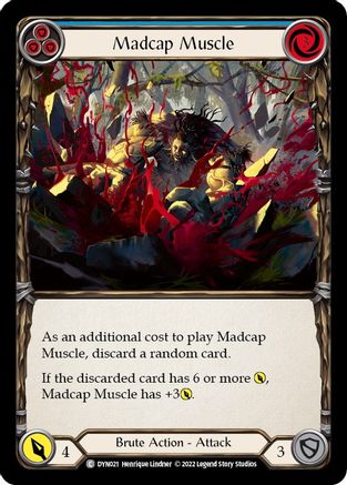 Madcap Muscle (Blue) [DYN021] (Dynasty)  Rainbow Foil