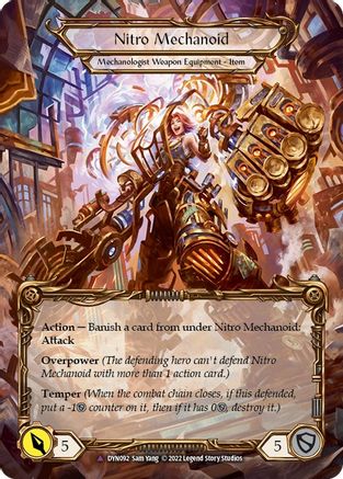 Construct Nitro Mechanoid // Nitro Mechanoid (Marvel) [DYN092] (Dynasty)  Cold Foil