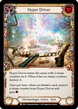 Hyper Driver (Yellow) [DYN111] (Dynasty)  Rainbow Foil