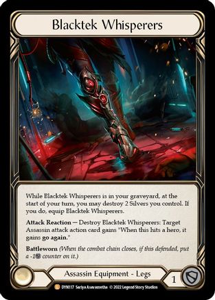 Blacktek Whisperers [DYN117] (Dynasty)  Rainbow Foil