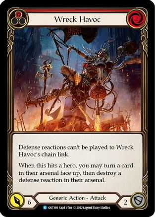 Wreck Havoc (Red) [OUT198] (Outsiders)  Rainbow Foil