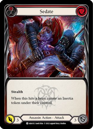 Sedate (Red) [ARA012] (Outsiders Arakni Blitz Deck)