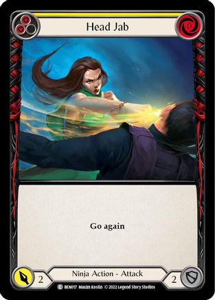 Head Jab (Yellow) [BEN017] (Outsiders Benji Blitz Deck)