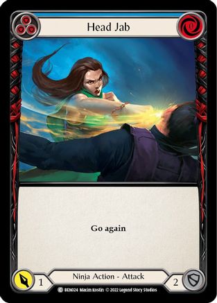 Head Jab (Blue) [BEN024] (Outsiders Benji Blitz Deck)