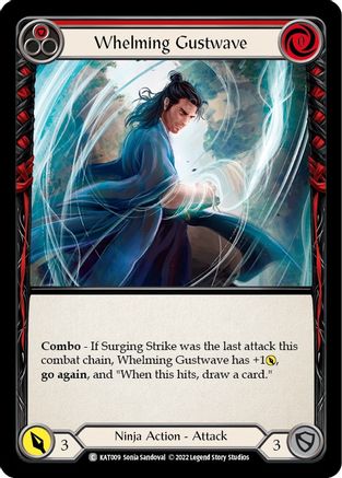 Whelming Gustwave (Red) [KAT009] (Outsiders Katsu Blitz Deck)