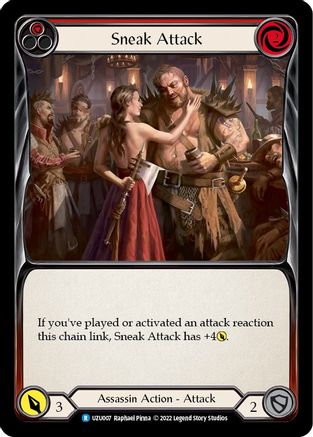 Sneak Attack (Red) [UZU007] (Outsiders Uzuri Blitz Deck)