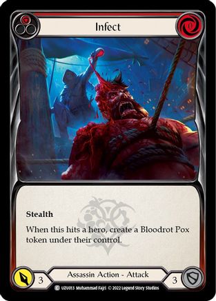 Infect (Red) [UZU013] (Outsiders Uzuri Blitz Deck)