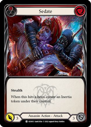 Sedate (Red) [UZU015] (Outsiders Uzuri Blitz Deck)