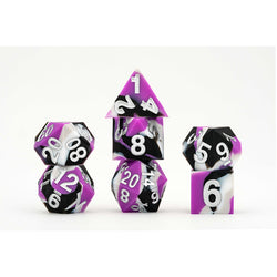 Fan Roll Sharp Edge Silicone Rubber Dice Set: PRIDE