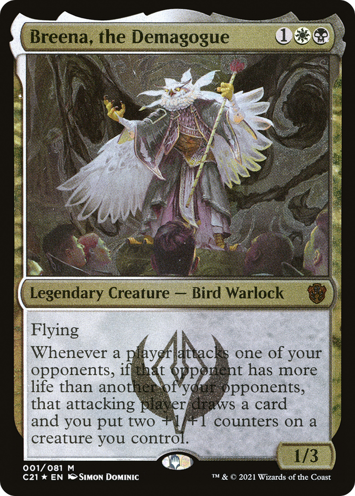 Breena, the Demagogue (Display Commander) [Commander 2021]