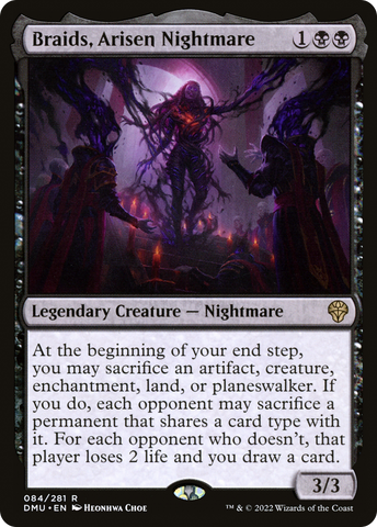 Braids, Arisen Nightmare (DMU-084) - Dominaria United Foil