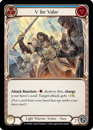 V for Valor (Blue) [DTD062] (Dusk Till Dawn)