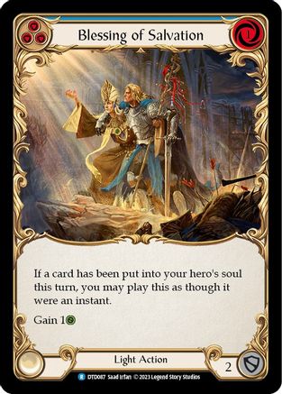 Blessing of Salvation (Blue) [DTD087] (Dusk Till Dawn)