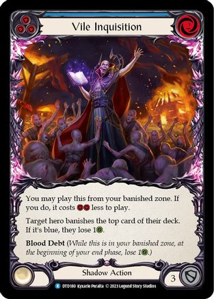 Vile Inquisition (Blue) [DTD180] (Dusk Till Dawn)  Rainbow Foil