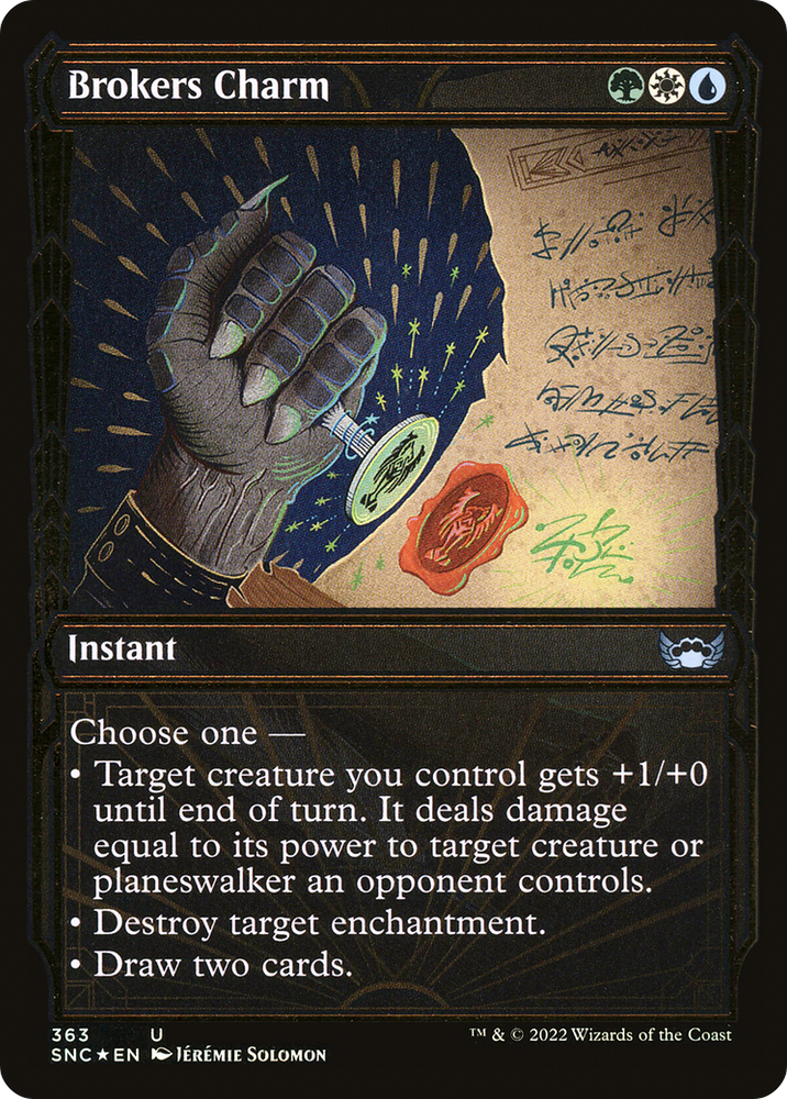 Brokers Charm (Showcase Golden Age Gilded Foil) [Streets of New Capenna]