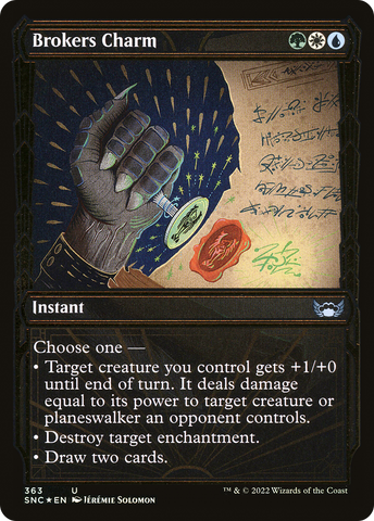 Brokers Charm (Showcase Golden Age Gilded Foil) [Streets of New Capenna]