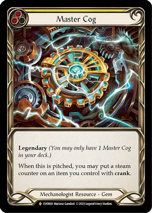 Master Cog [EVO000] (Bright Lights)  Rainbow Foil
